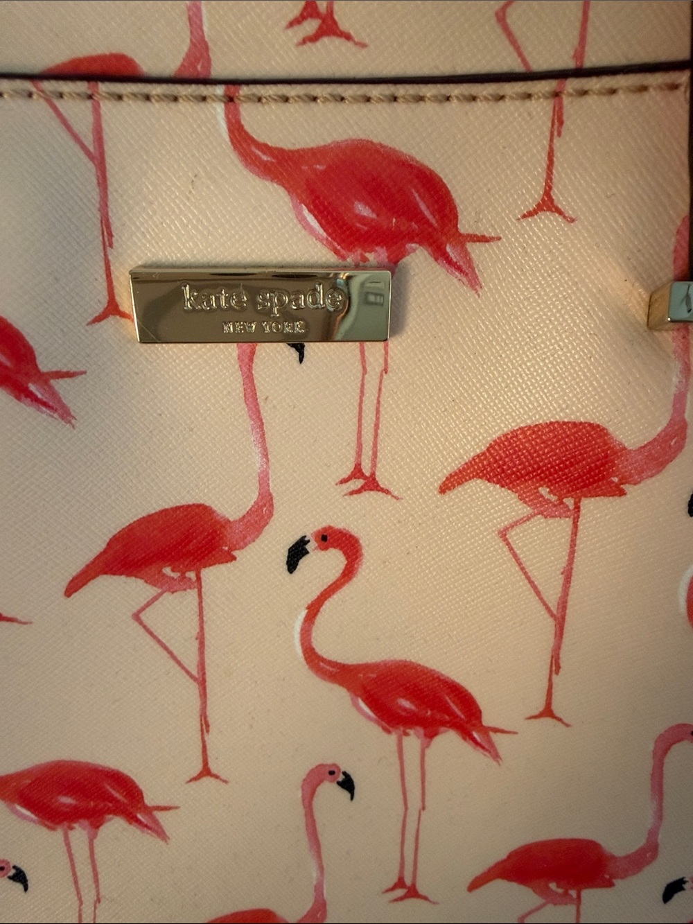 kate spade Pink Flamingo Bag with Logo Lining - Picture 3 of 4